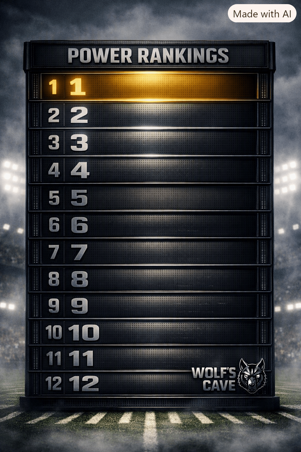 My CFB Week 0 and Week 1 Power&nbsp;Rankings